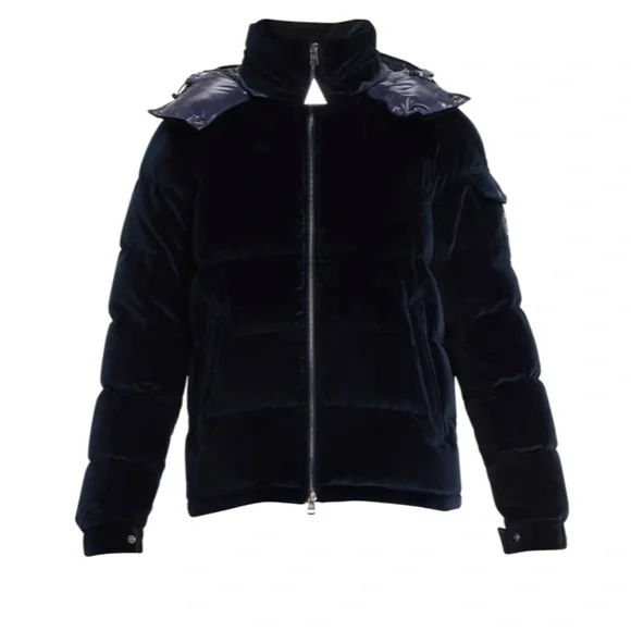 Velvet hot sale moncler puffer